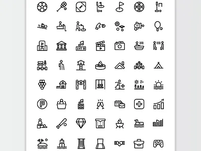 Icons with style Outline / Line design designer graphic design icon icon activity icon building icon design icon designer icon line icon outline icon party icon set icongraphy icons infography line outline
