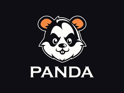Panda Head Logo baseball basketball bear brand champion company competition cuddly emblem football friendly future futuristic graphic head identity logotype mascot signs wildlife