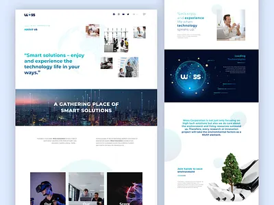 WOSS Corporation Website company website design technology technology company technology design technology web technology website ui uxui web web design website website design