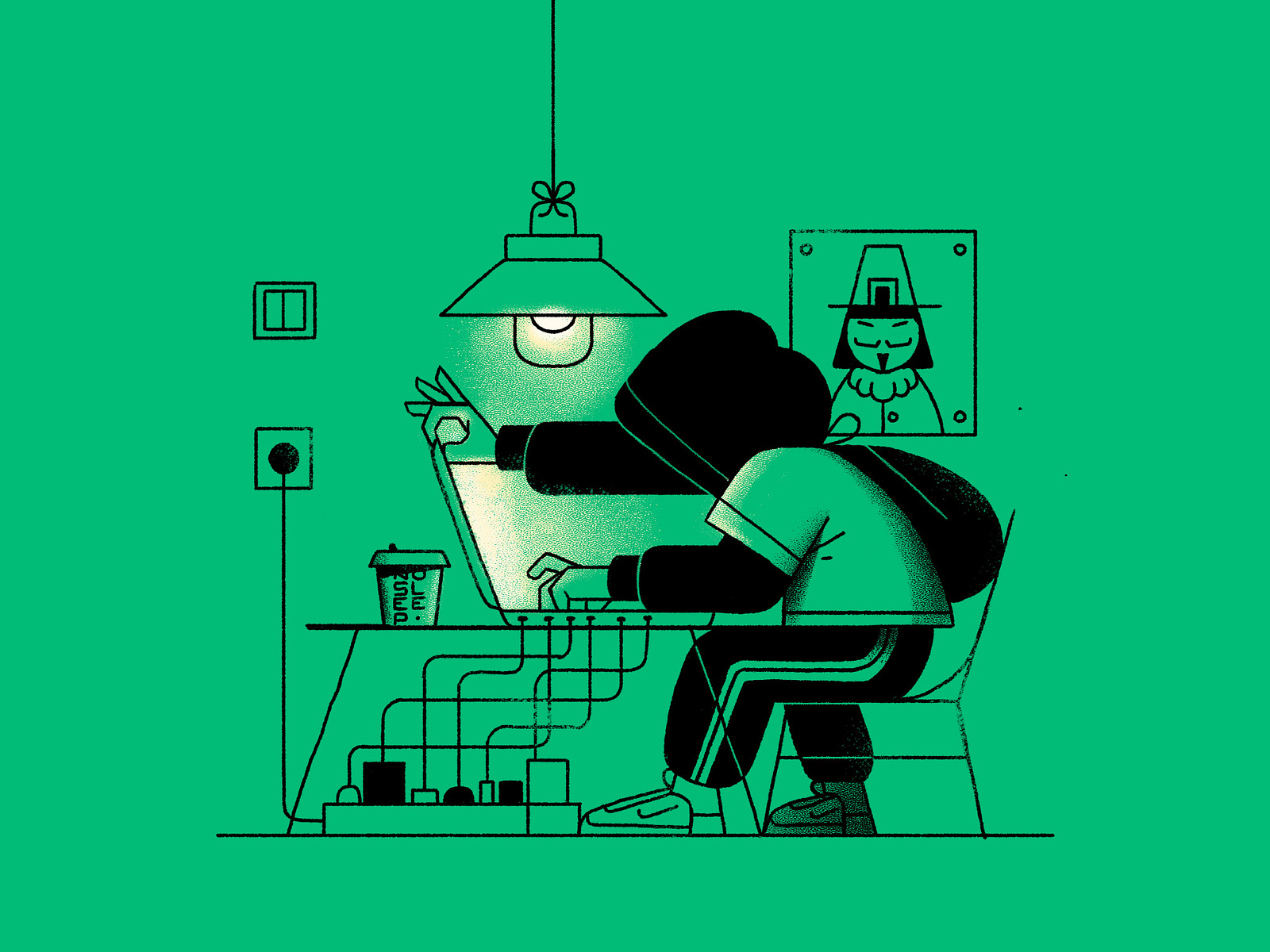 hacker by waldek on Dribbble