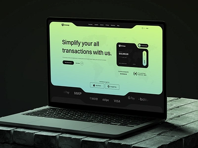 Fintech Landing Page Design card credit card landing page creditcard fintech landing page online card online payment ui ui design uiux uiux design user interface design web web design website website design