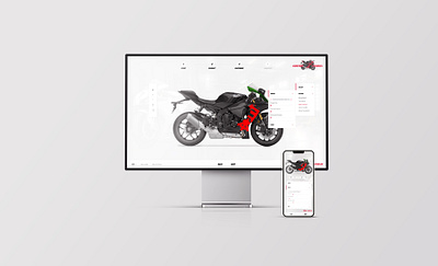 Bike Customization - UI / UX Design adobe xd graphic design prototype ui user experience ux design webdesign