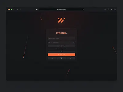 Login and reach the glow🍊 animation background animation branding cta fig figma gradient grain line login noise presentation ui