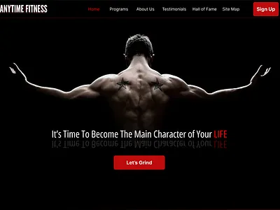 ANYTIME FITNESS Gym Website gym gymwebsite ui ux webdesign