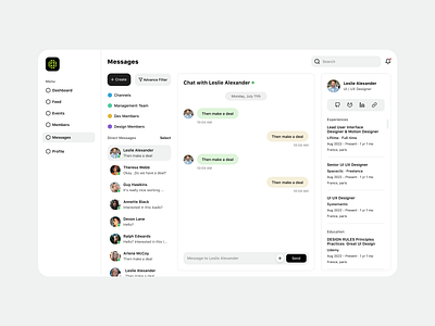 Effortless Connect: Rethinking Team Messaging UI for the Modern creativedesign designcommunity designinspiration digitaldesign dribbble interfacedesign messagingapp teamcommunication uidesign userexperience userinterface uxdesign