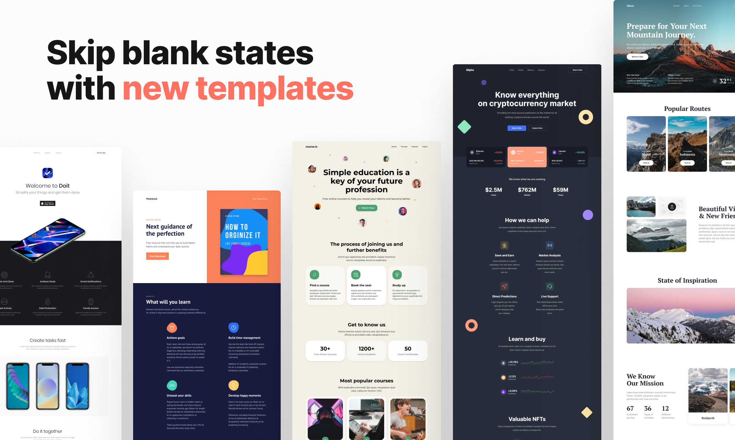 Website Templates on Siter.io no code siter web design website templates