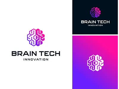 Brain Intelligence Tech Innovation Logo brain branding circuit computer cyber cyberspace design digital electronic futuristic graphic design illustration intelligence logo logo design mind network science tech technology