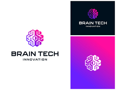 Brain Intelligence Tech Innovation Logo brain branding circuit computer cyber cyberspace design digital electronic futuristic graphic design illustration intelligence logo logo design mind network science tech technology