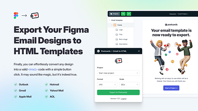 Export Figma Email Template to HTML email design email templates figma