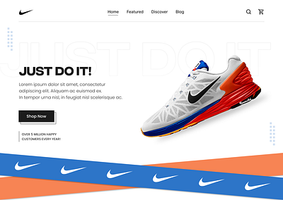 Nike Website -> Redesign Concept branding graphic design nike ui uidesigner uiux webdesign webdesigner