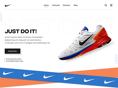 Nike Website -> Redesign Concept branding graphic design nike ui uidesigner uiux webdesign webdesigner