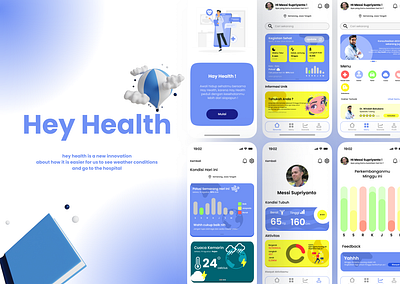 Hey Health app case case study design graphic design health project study ui ux weather work
