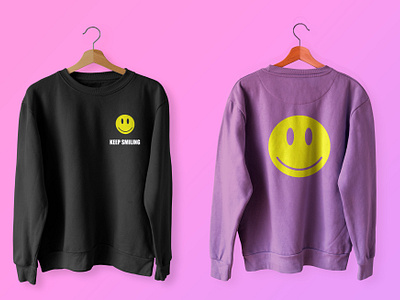 Smile Sweat Shirt 3d branding graphic design logo motion graphics