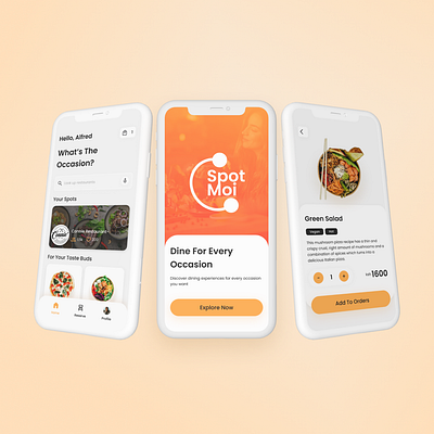 Restaurant Finder / Meal ordering app food meal mobile ordering restaurant ui visual design
