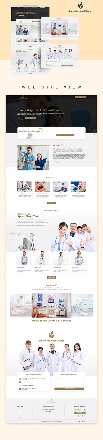 Medical Website UI Design 2023 2024 adobe xd branding creative design figma landing page modern design portfolio portfolio design saas ui uiux ux web web page web ui website design