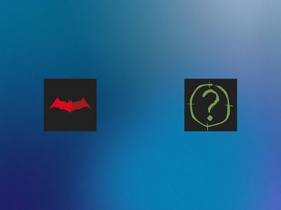 App Icons for Batman and Riddler communityengagement dailyui design graphic design illustration logo ui uiux userexperience ux