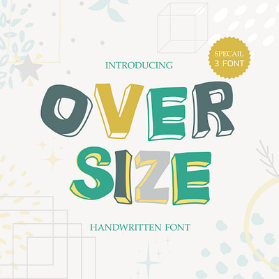 OVER SIZE FONT - CUTE FONT over size font cute font