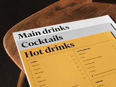 Verve Menus menu menus