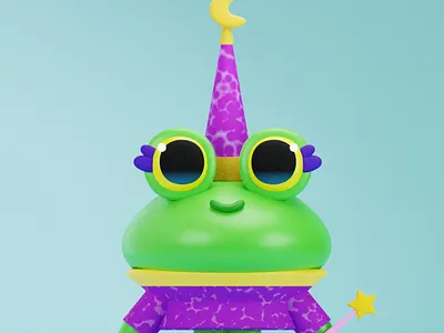 3D Frog character 3d 3d character blender conception 3d frog character frog3d modeling character modeling frog render