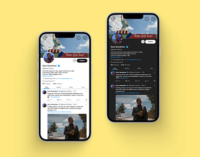 Saul Goodman's Twitter Profile Makeover communityengagement dailyui design ui uiux userexperience ux