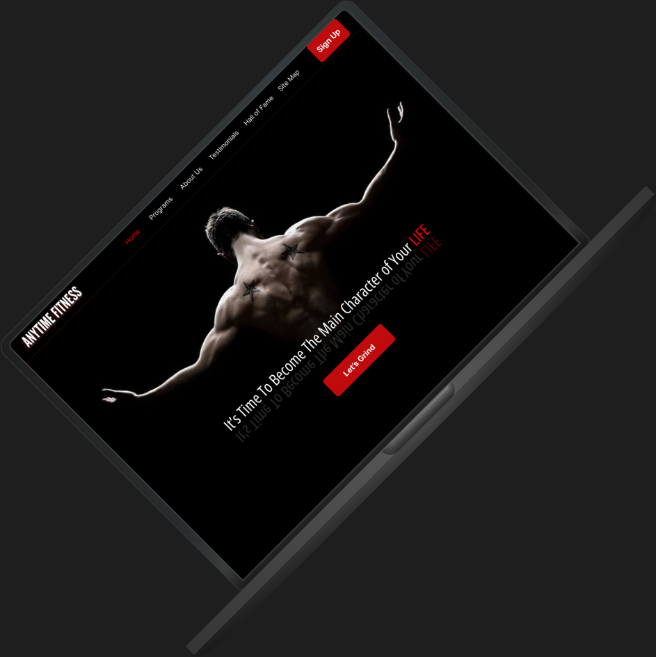 Example of Gym& Fitness Landing Page Design