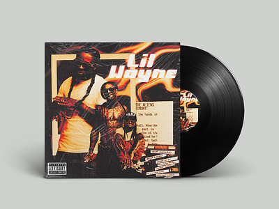 Lil Wayne Rap Cover Art 90s cover art album cover branding cover art design graphic design lil wayne mixtapes music album rap music vinyl mockup