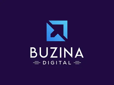 Buzina Digital Logo branding buzinadigital digitalinnovation empoweringfuture graphic design logo techinnovators