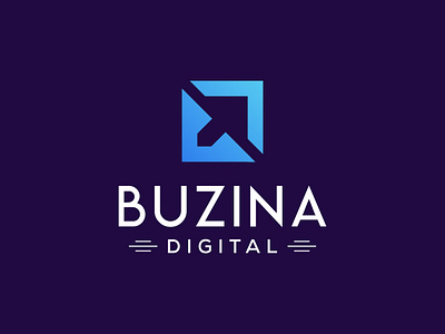 Buzina Digital Logo branding buzinadigital digitalinnovation empoweringfuture graphic design logo techinnovators