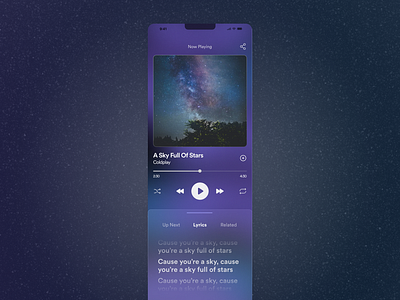 100 DAYS OF UI - DAY 09 <Music Player> productdesign ui uidesign