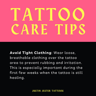 Tattoo Care Tip #2 | Justin Jester artwork custom tattoos design jester artwork justin jester justin jester tattoos tattoo art tattoo care tips