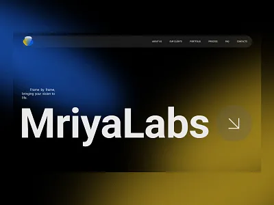 Portfolio website for a video editing studio corporate website design design site designsite landing page ui ux ui web design