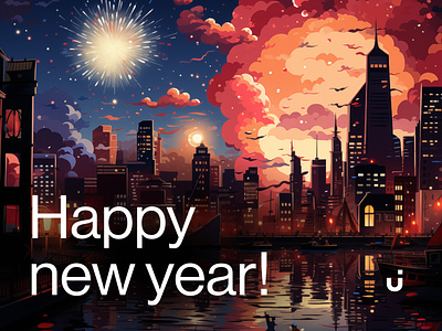 Happy new year! cheers design digital art happy new year illustration new year wishes rotterdam