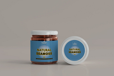 King Chaga Jar Labels branding graphic design