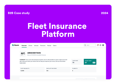 Fleet insurance platform animation app