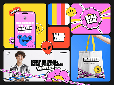 Wallen® - Branding for Crypto Wallet 3d animation bold typography brand brand design brand designer brand guideline brand identity branding crypto graphic design identity logo motion motion design motion graphics wallet web3