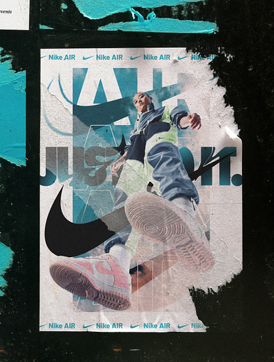 Nike AIR Poster branding graphic design poster design