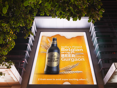 Wheat beer launch poster alcohol beer launch graphic design graphic designer illustrator launch poster photoshop poster poster design wheat beer