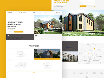 Corporate website for the construction company construction company corporate website ui webdesign