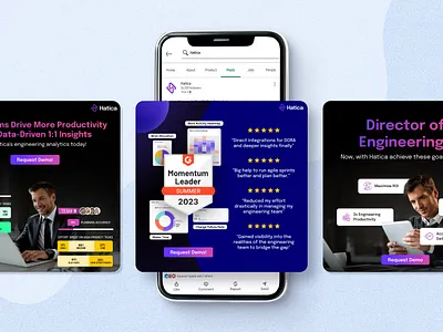 Social Media Ad Design for Hatica social media ads