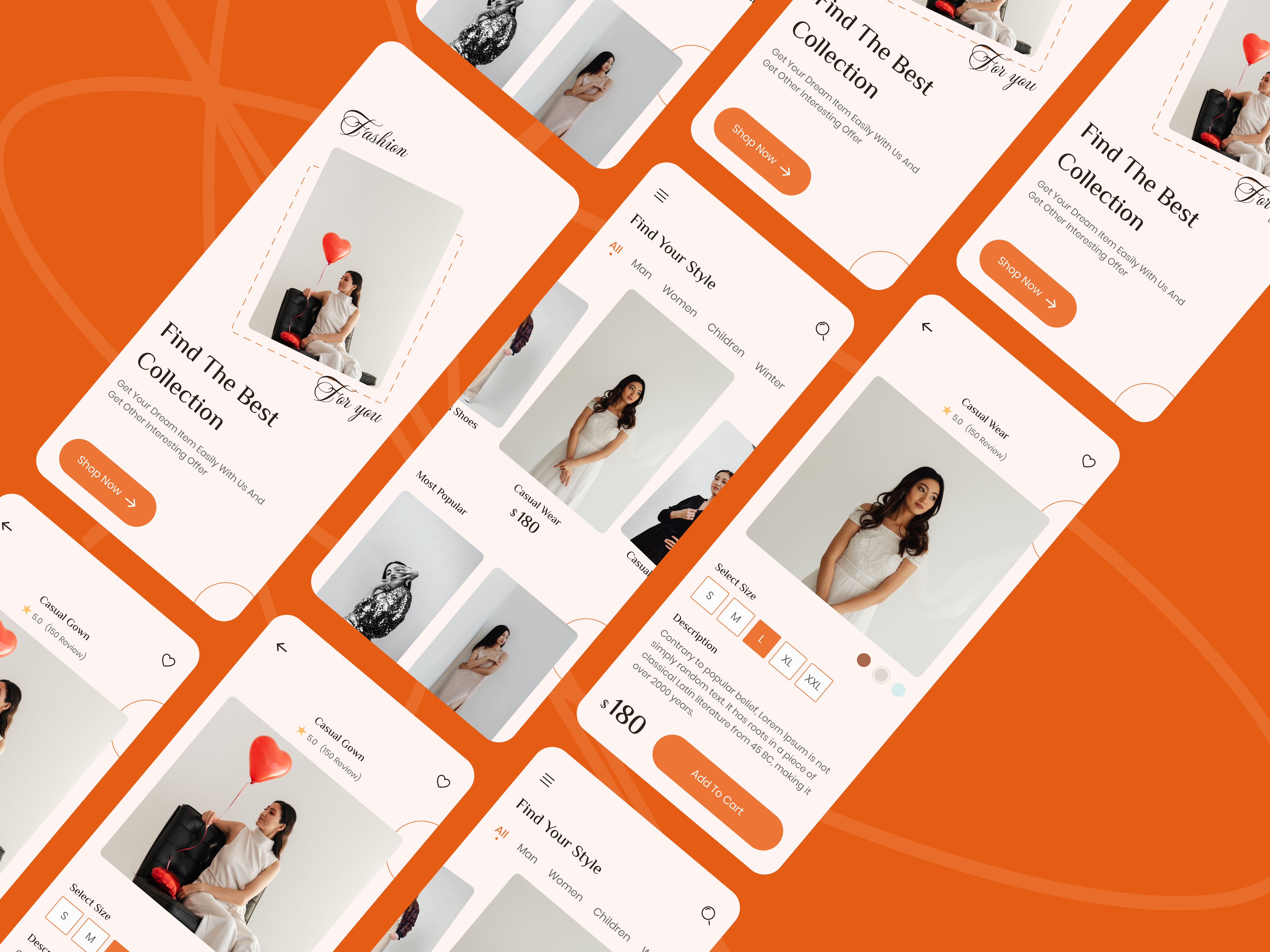 Example of Mobile App Design / From 5 Screens