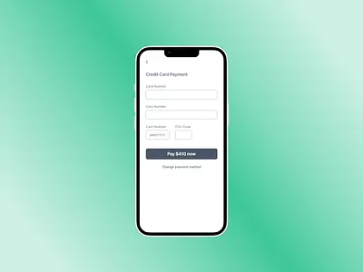 Credit Card Payment Screen daily ui design mobile mobile ui payment screen