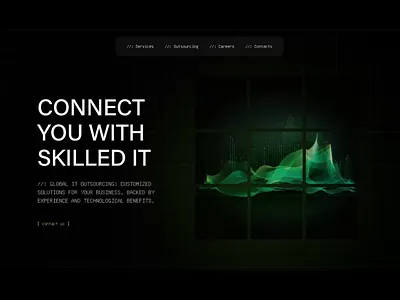 The GlobalTech Landing Page animation graphic design landing page motion graphics ui ux web site