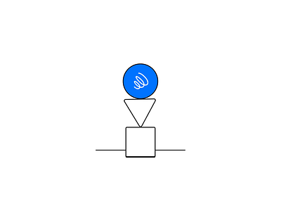 Falling stack for LeadBot 2d animation black blue clean design falling flat icon illustration leadbot leads minimal modern motion motion graphics pile stack stagger white