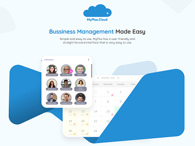 MyPlus Business Management admin business graphic design management panel ui