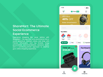 ShareMart Online Shop app graphic design online shop onlineshop shop ui ux