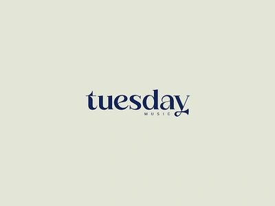 tuesday music brandmark lettering logo logotype music tuesday wor wordmark