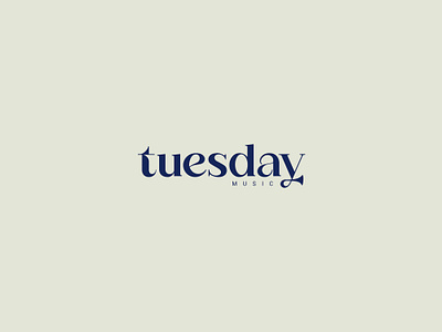 tuesday music brandmark lettering logo logotype music tuesday wor wordmark