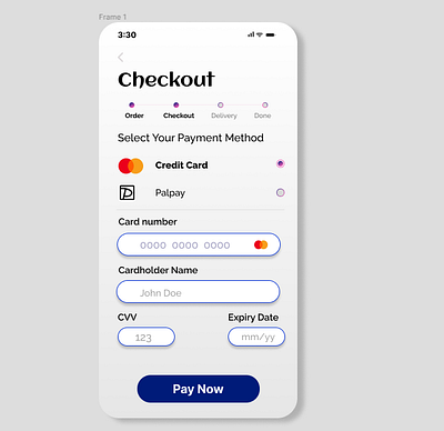 Daily UI Design Day 2- Credit Card Checkout daily ui design productdesign ui ux