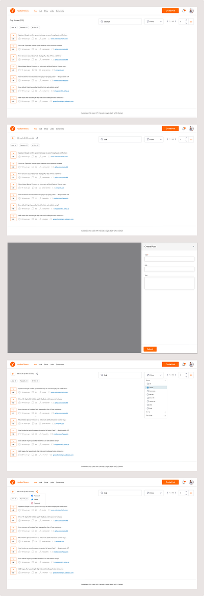 Hacker News Redesign (Login Screen) hacker news redesign