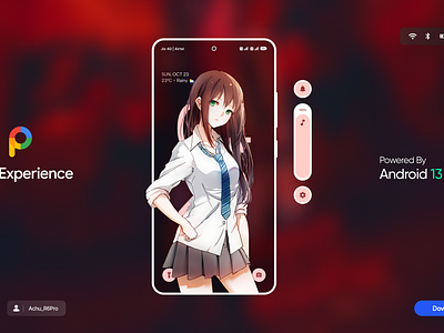 AOSP android aosp banner branding customrom graphic design ui